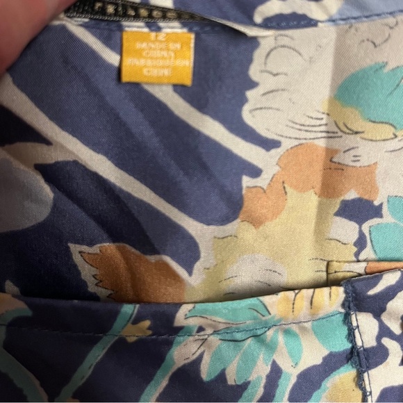 Leifsdottier • Maxi • Boho • Multi-Colors • Floral • Silk • Size 12 • Dress - Picture 16 of 16